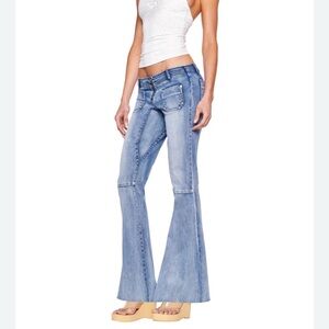 I.AM.GIA LILU JEANS SZ XS ZIP UP BELL BOTTOMS - SOLD OUT ONLINE